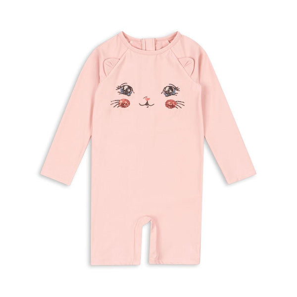 Konges Sløjd Kitty Onesie, Powder Pink
