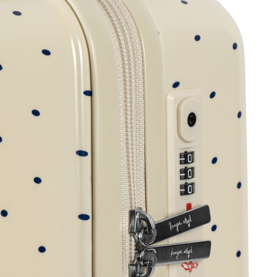Konges Sløjd Rejse Kuffert, Navy Dots