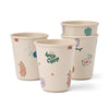 Lana 4-er-Pack Becher in Tamtam/Sandy