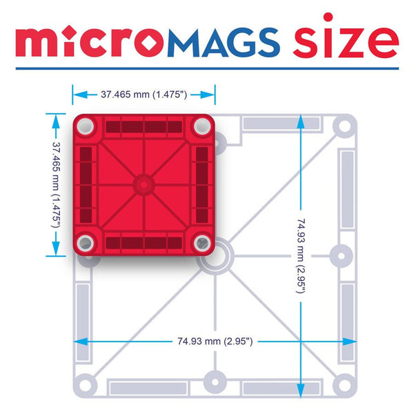 Magnetisk microMAGS Rejsesæt (26 Dele)