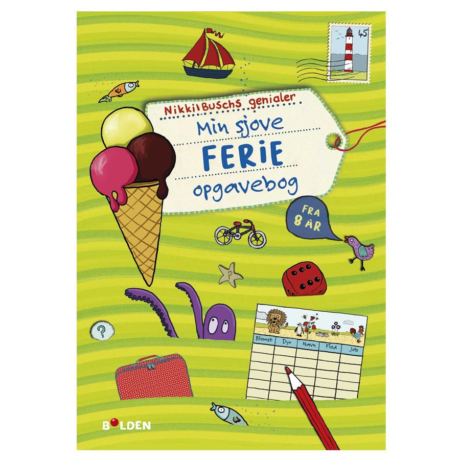 Min Sjove Ferie - opgavebog - Fra 8 år