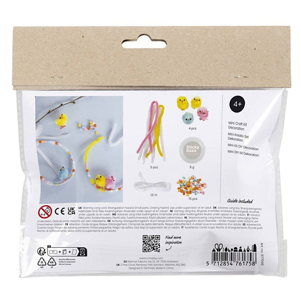 Mini DIY kit Dekoration, asst Farver