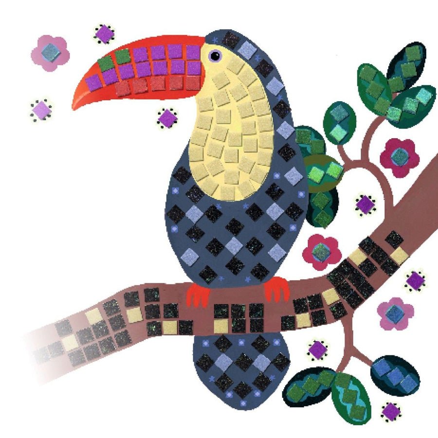 Mosaik med Junglens Fugle