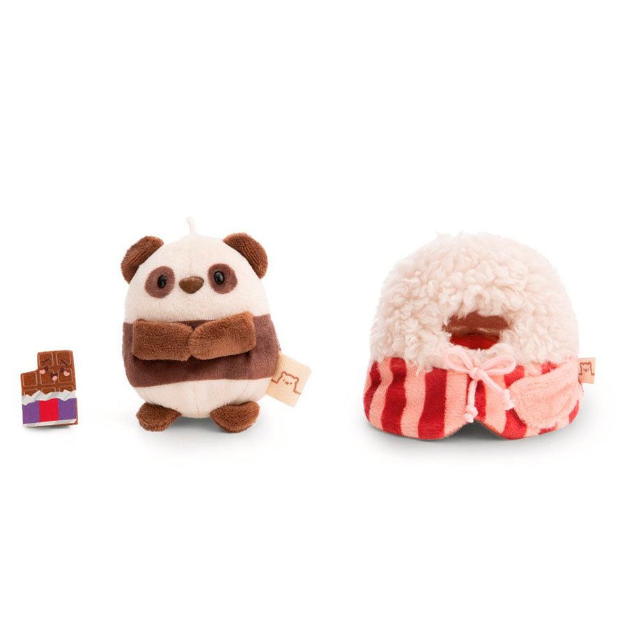 Pandaen Kono i Kostume med Chokolade og Popcorn (8 cm)