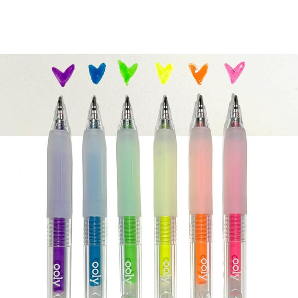 OOLY - Gelpen 6 Stk, Multi - surface Deco - Jelly Gloss Neon