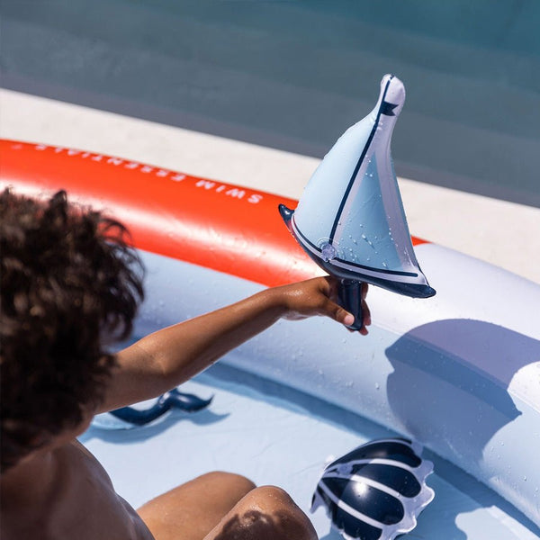 Ocean Stripes Adventure Badebassin med Rutsjebane (210 cm)