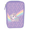 Tinka Doppel-Federtasche mit Einhorn in Lila