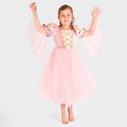 Prinsesse Kjole Pink Med Fletning