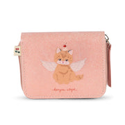 Pung med Kat i Cerise Glitter Pink