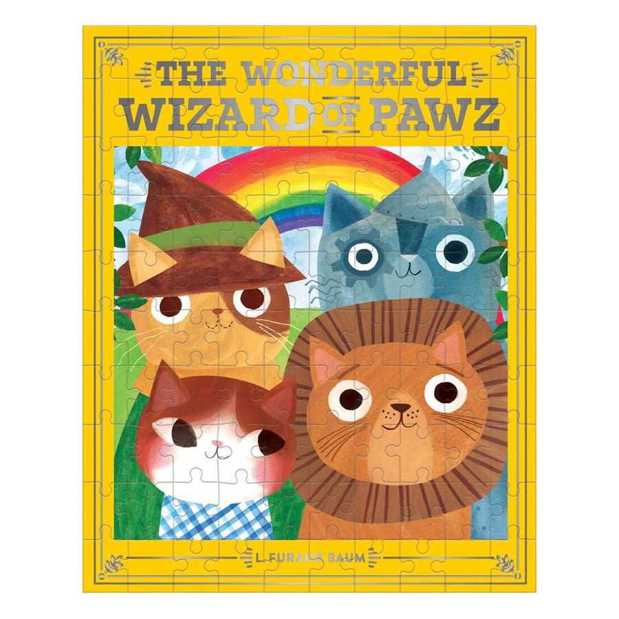 Puslespil, The Wonderful Wizard of Paws Bookish Cats (100 brikker)
