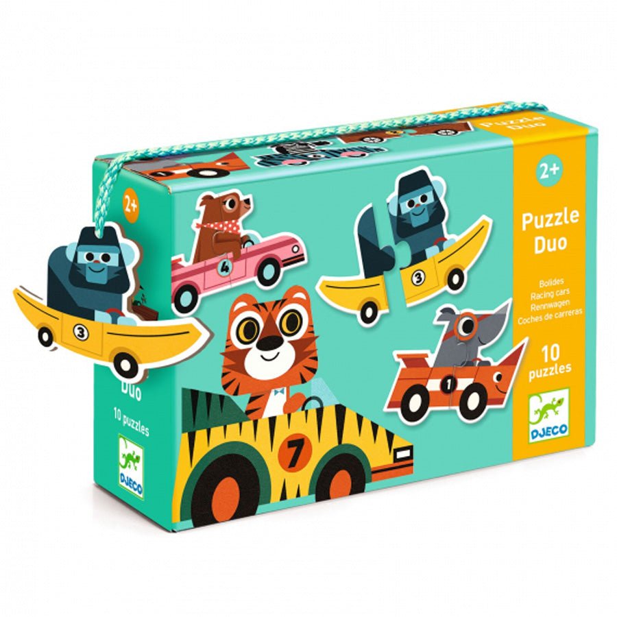 Puzzle Duo med Racerbiler