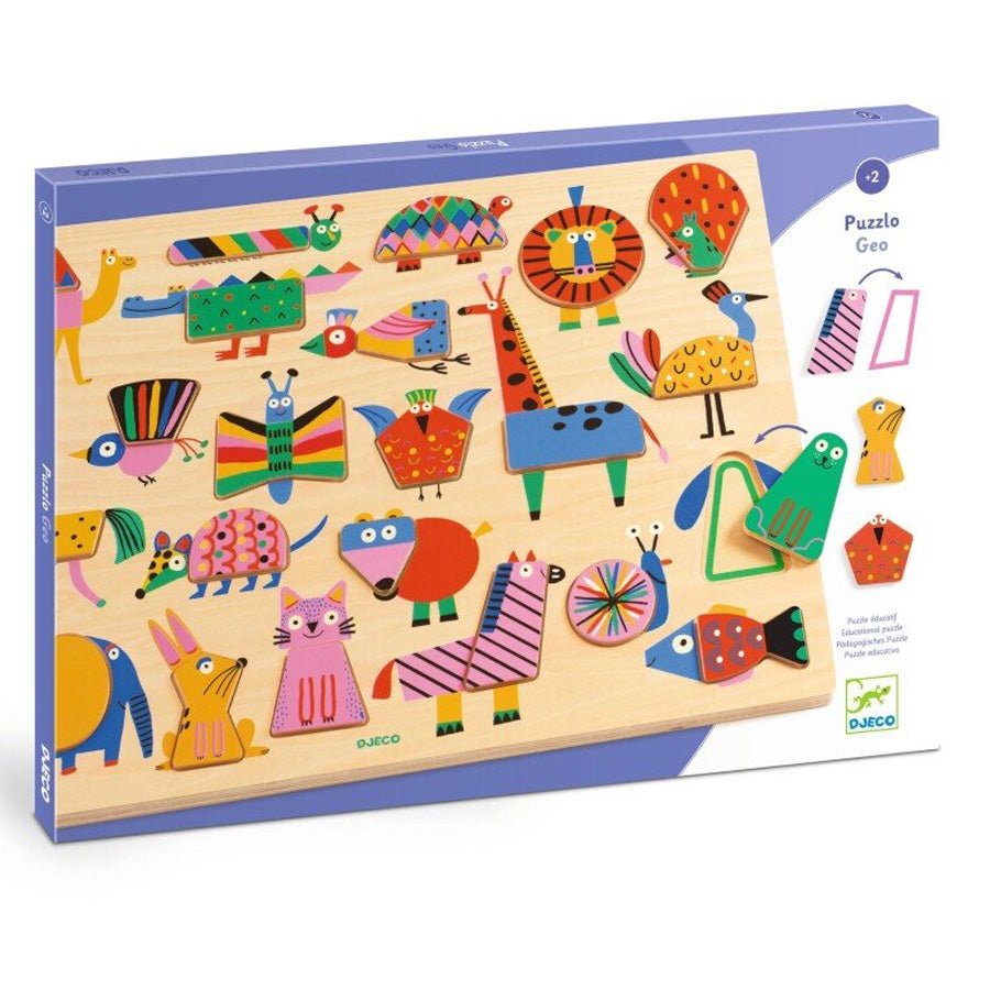 Puzzlo Træpuslespil med Geo