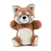 Handpuppe Panda in Rotbraun (24 cm)