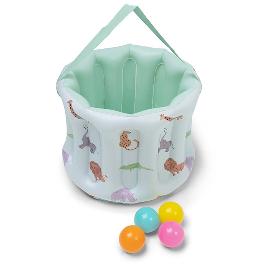 Safari Adventure Badebassin med Rutsjebane (210 cm)