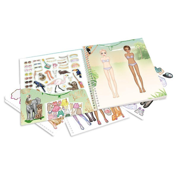 Safari Dress Me Up Stickersbog