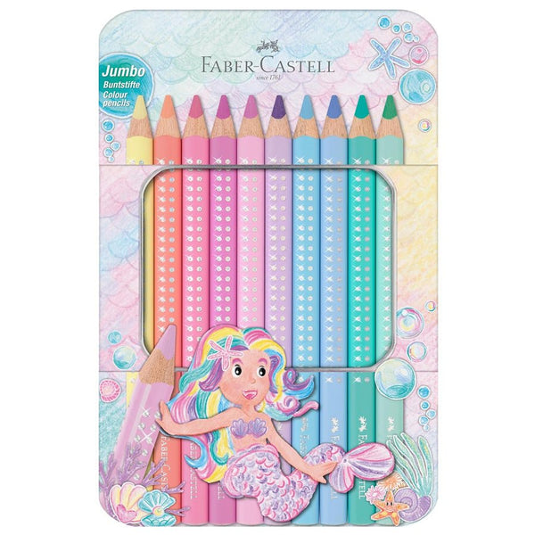 Sparkle Jumbo Farveblyanter i Pastel (10 stk)