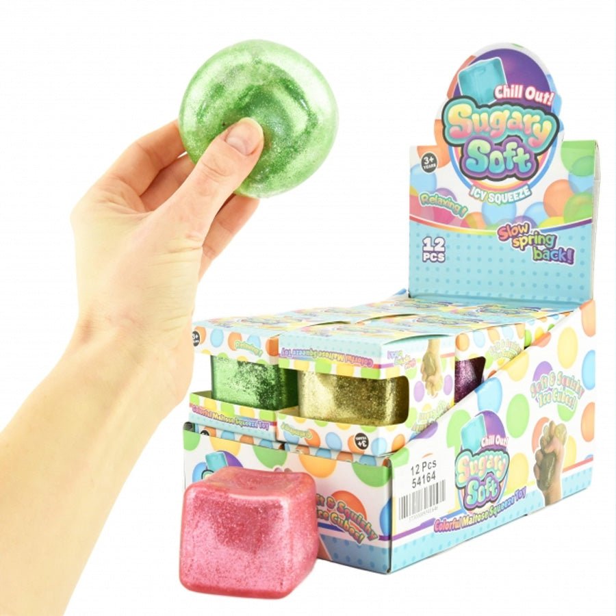 Squeeze Ice Cube Glitter asst.