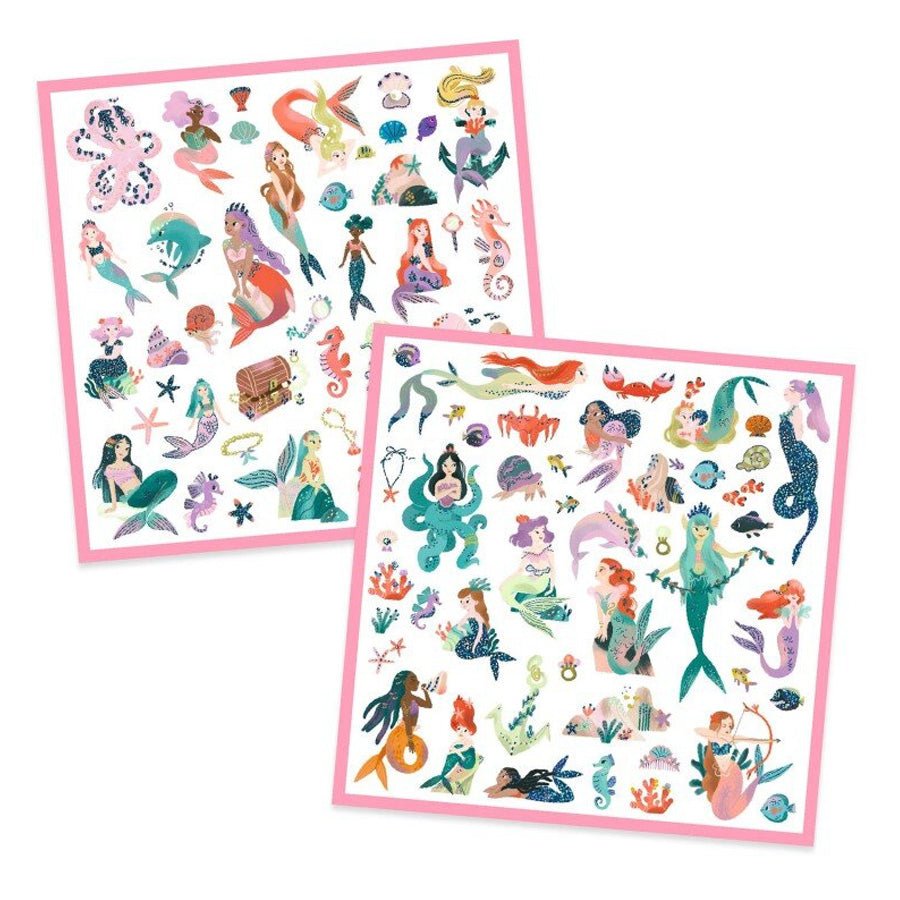 Stickers med Havfruer med Metallisk Effekt
