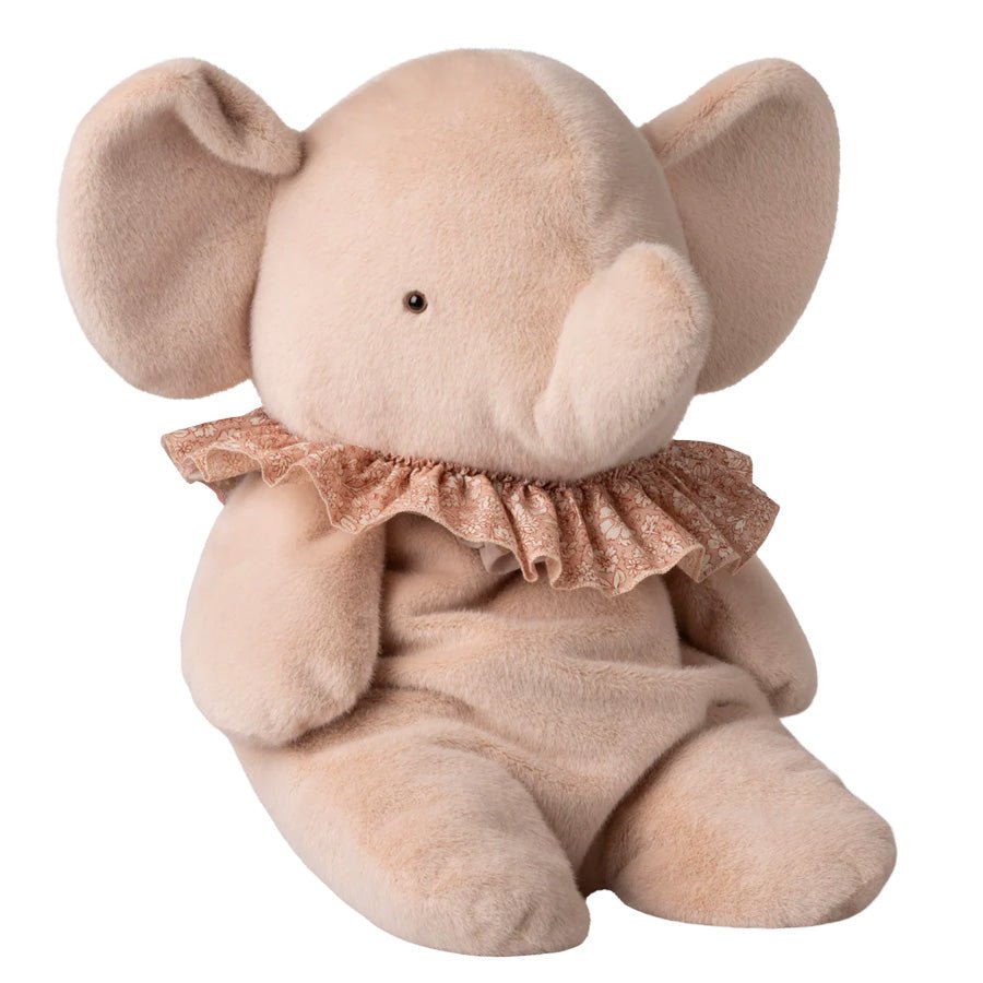 Stor Elefant Plys i Lyserød