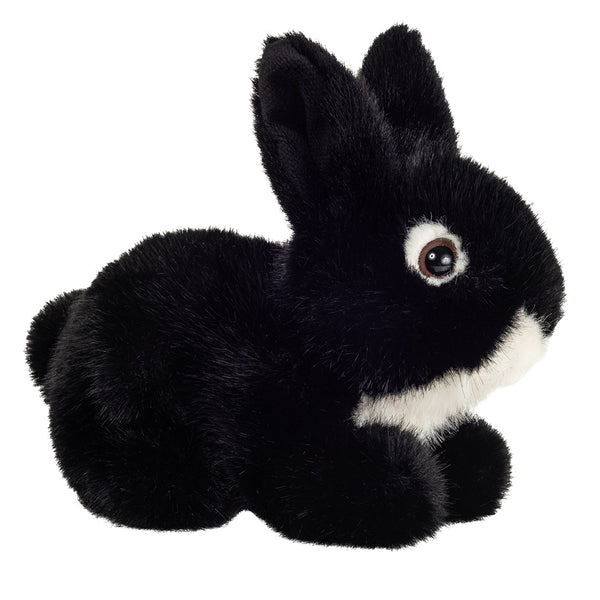 Teddy Hermann - Liggende Kanin Sort 17 Cm