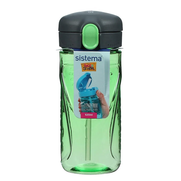 Tritan Quick Flip Flaske i Grøn (520 ml)
