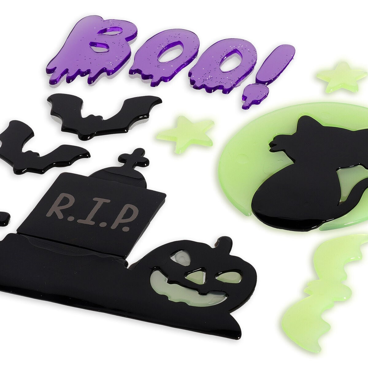 Selvlysende Halloween Gel Stickers
