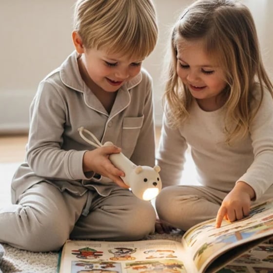Silikone Lommelygte Bjørn