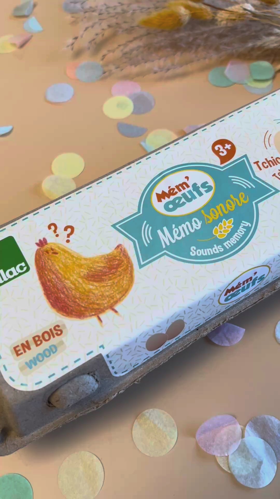 Video laden: Memory-Spiel mit 12 Eiern und 6 Geräuschen