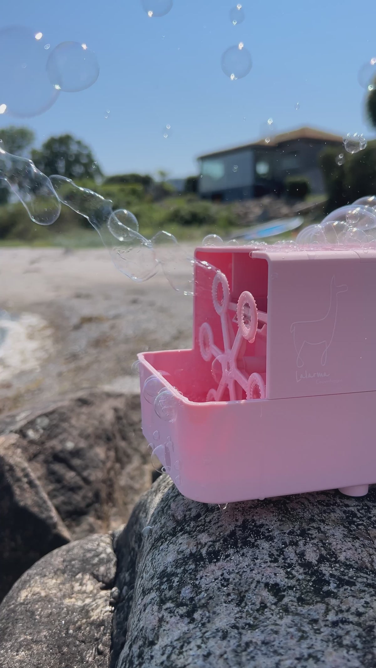 Video laden: Seifenblasenmaschine rosa